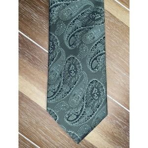 Romario Manzini Green Black Pausley Tie Designer